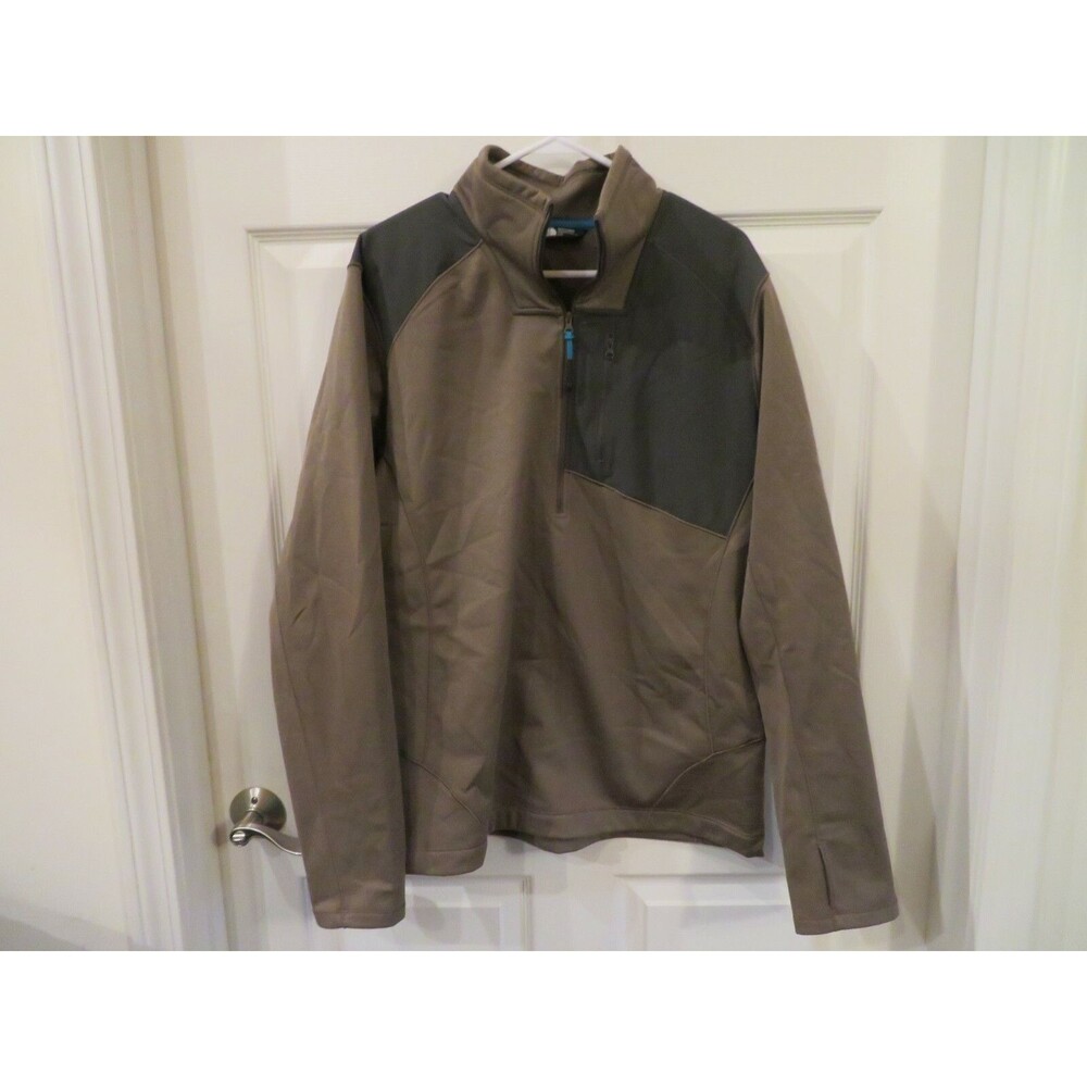 Nice Mens Gray The North Face 1/4 Zip Shirt, L